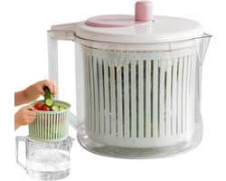 Fruit Wasmachine - Groente Droger - Maaltijd Voorbereiding - Tijdbesparend Mechanisme - 25 x 20 x 20 cm - Wit