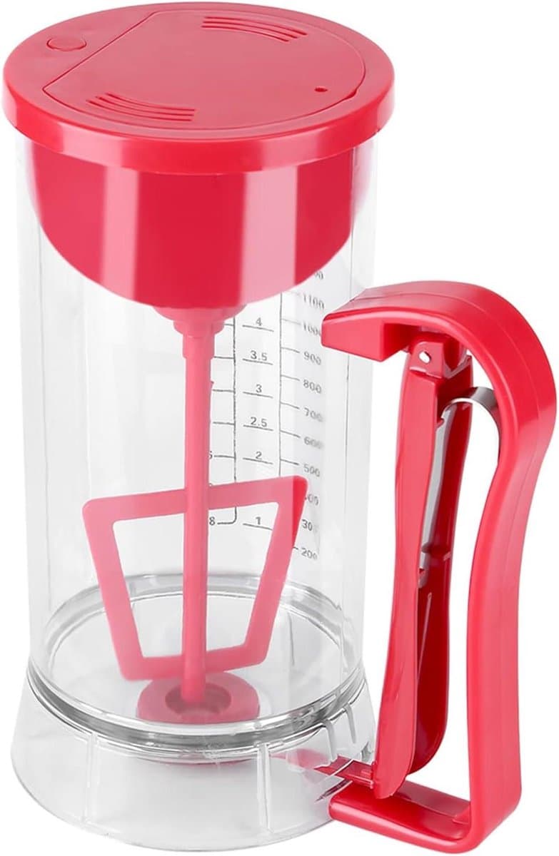 Elektrische Mixer Dispenser - Beslag Maker - Gebak Maken - Automatisch Mengen - 26 x 21 x 14 cm - Transparant — afbeelding 1