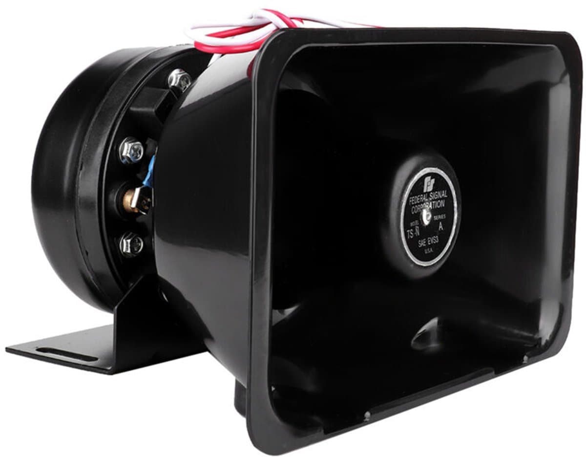 Autotoeter, gemaakt van slagvast, hoogwaardig kunststof en staal, zwart, 12V, 200W, geschikt voor auto's. — afbeelding 1
