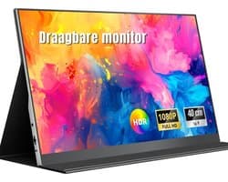 KAD® Portable Monitor - Draagbare Monitor voor Laptop - Ultra-Slank Tweede Scherm - Zwart - 41cm x 27cm x 6cm