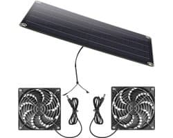 12V 10W Zonne Raamventilator, Effici毛nt, Eenvoudige Montage, Krachtige Ventilatie Voor Schuur