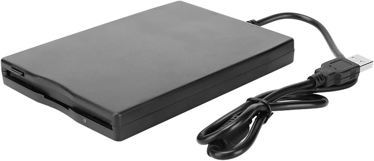 Externe Floppy Drive - 3.5 Inch Lezer - Data Overzetten - Ultra Dun Licht - 3.5 inch - Zwart — afbeelding 1
