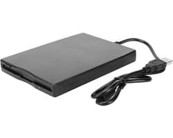 Externe Floppy Drive - 3.5 Inch Lezer - Data Overzetten - Ultra Dun Licht - 3.5 inch - Zwart