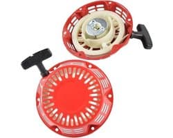 Repeteerstarter, startkoord, generator, starterhandgreep, starter voor Geschikt Voor GX120 GX160 GX200 5,5 pk/6,5 pk grasmaaiers, rood.