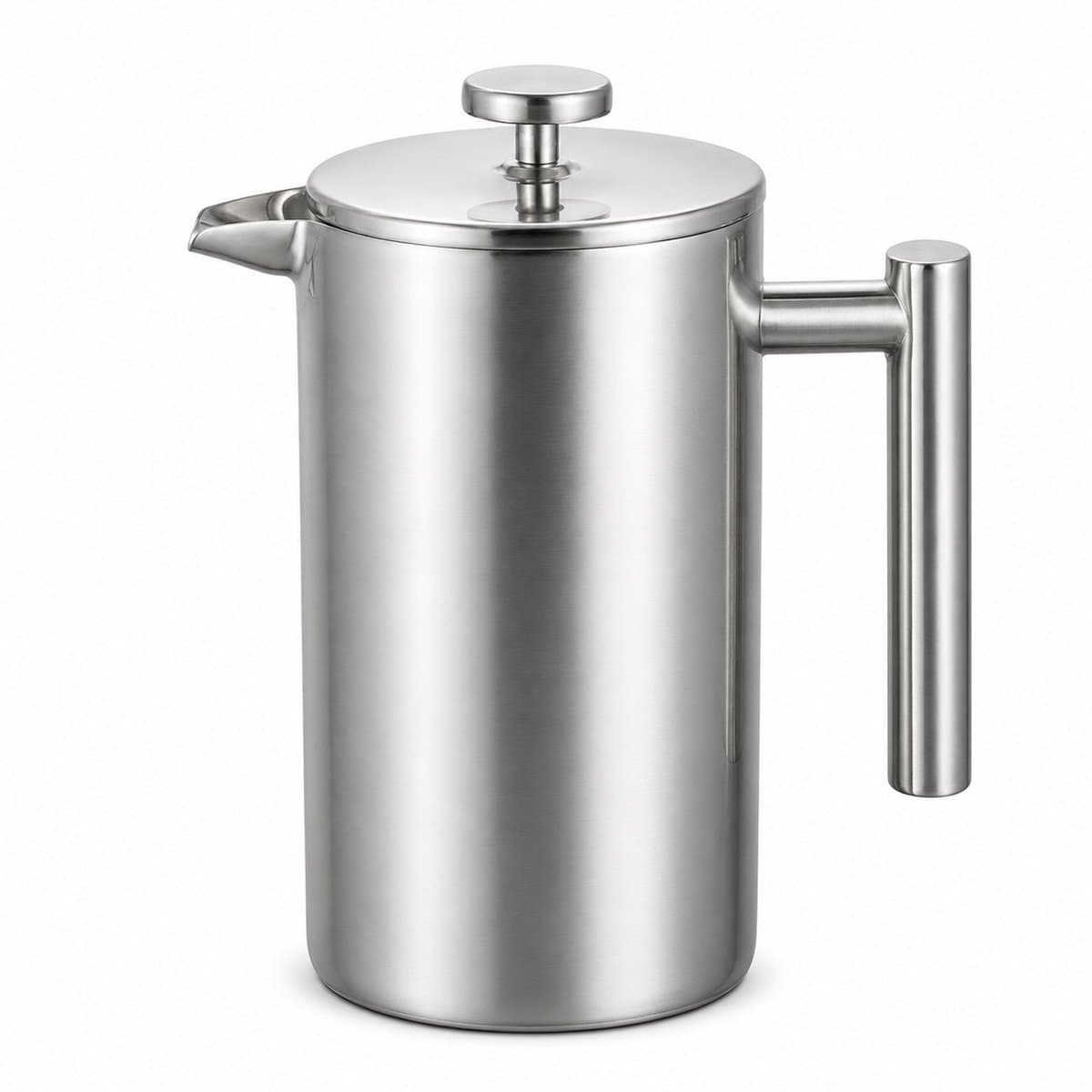 My Green Deal – RVS French Press 600 ml – Cafetiere – French Press Koffiemaker – Premium 304 RVS – Dubbelwandig & Vaatwasserbestendig — afbeelding 1