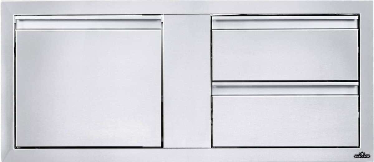 Napoleon grills - Inbouw deur en 2 lade com 115x50cm — afbeelding 1