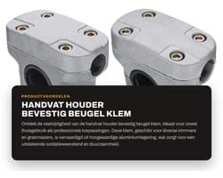 Dailygoods - Handvat Houder Bevestig Beugel Klem - 26mm - Aluminiumlegering - Anti-roest - Geschikt voor Strimmer Trimmer Grasmaaier - 26mm