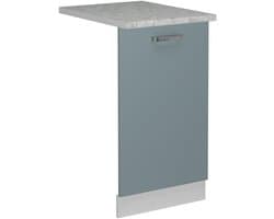 Vaatwasserpaneel voor 45 cm vaatwasser, Blauw-grijs marmerlook