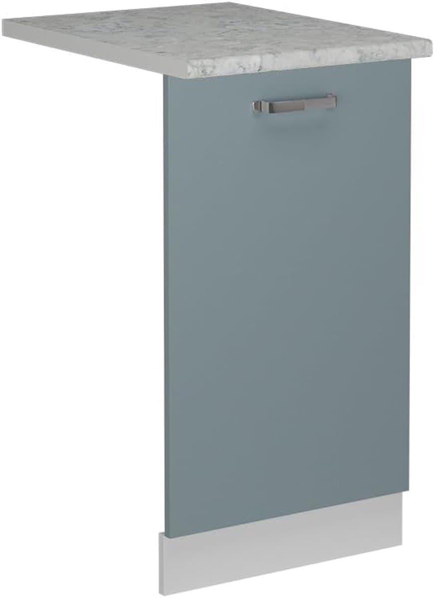 Vaatwasserpaneel voor 45 cm vaatwasser, Blauw-grijs marmerlook — afbeelding 1