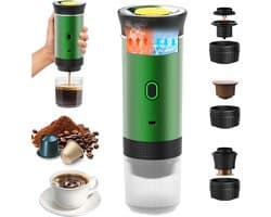 YOR® Draagbare Koffiemachine - Blender To Go - Draagbare Blender - Groen - 9cm x 9cm x 27cm
