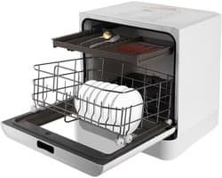 Compacte Vaatwasser - Tafelmodel Apparaat - Keuken Gemak - Twee Watertoevoer Opties - 43 x 39 x 46 cm - Wit