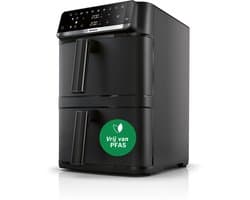 Bosch MAFD661B0 XXL Airfryer - Serie 6 - 12L - 2x6L - Dubbele mand - Tot 8 personen - Zwart