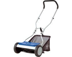 Kooimaaier - Handgrasmaaier Duwmaaier - Gazon Onderhoud - Stille Werking - 38 cm maaibreedte - Blauw
