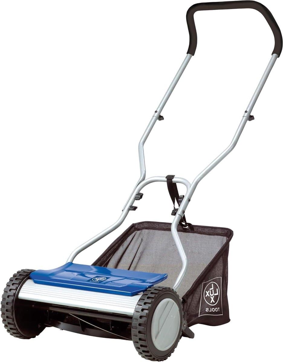 Kooimaaier - Handgrasmaaier Duwmaaier - Gazon Onderhoud - Stille Werking - 38 cm maaibreedte - Blauw — afbeelding 1