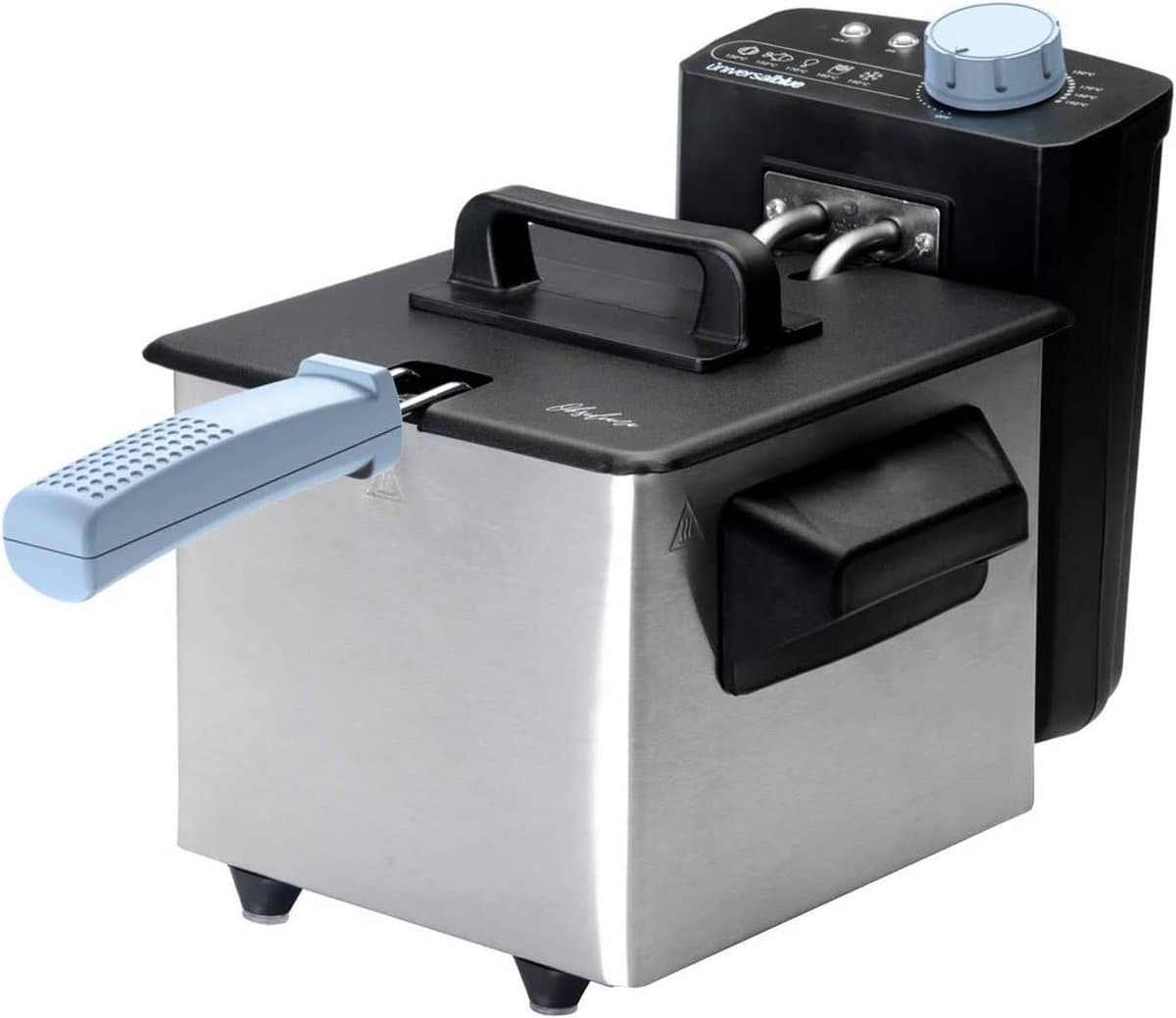 Elektrische friteuse 1,5 liter | 1000W met instelbare thermostaat en overheatingbeveiliging — afbeelding 1