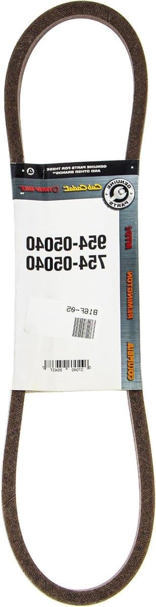 V-riem Grasmaaier - Vervangende riem Riem - Maaieronderhoud - O.E.M. Gekwalificeerd - 39.37 cm - Zwart — afbeelding 1