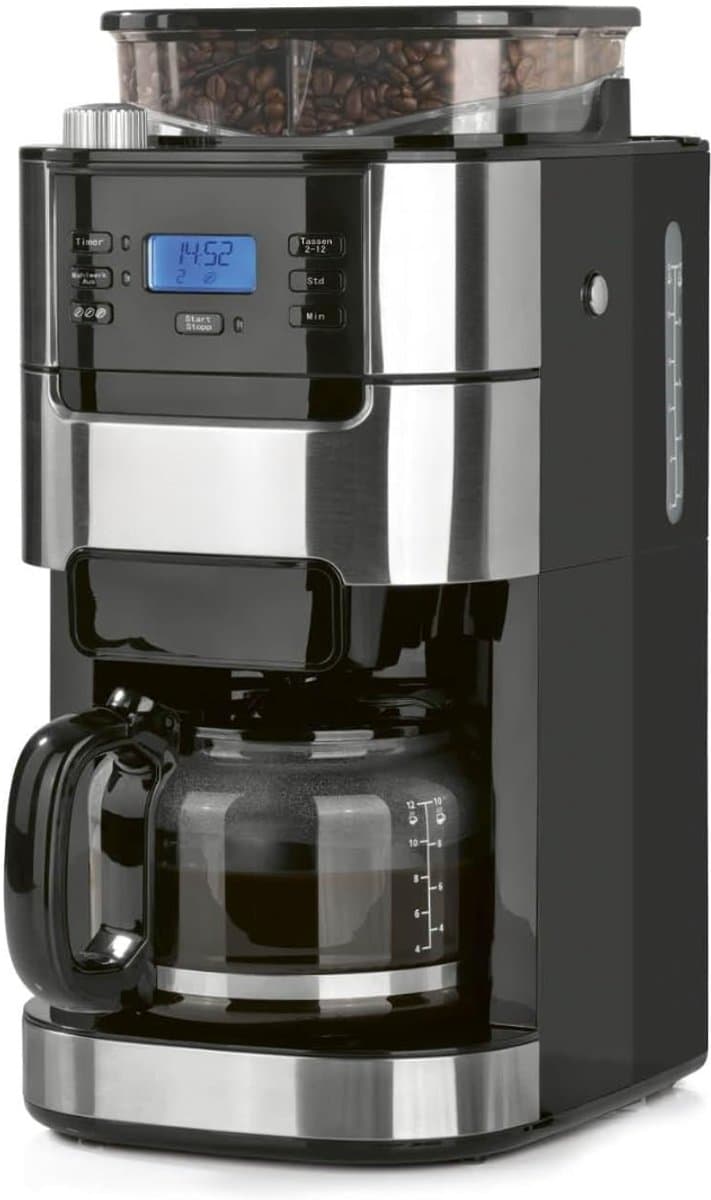 Koffiemachine met Bonen - Volautomatische Koffiemachine - Espressomachine - Koffiezetapparaat Bonen - 900 W - Zwart — afbeelding 1