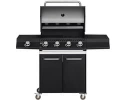 Mustang Gasbarbecue Nashville 4+1 – met 4 Branders en Zijbrander – 16 kW | Groot Grilloppervlak