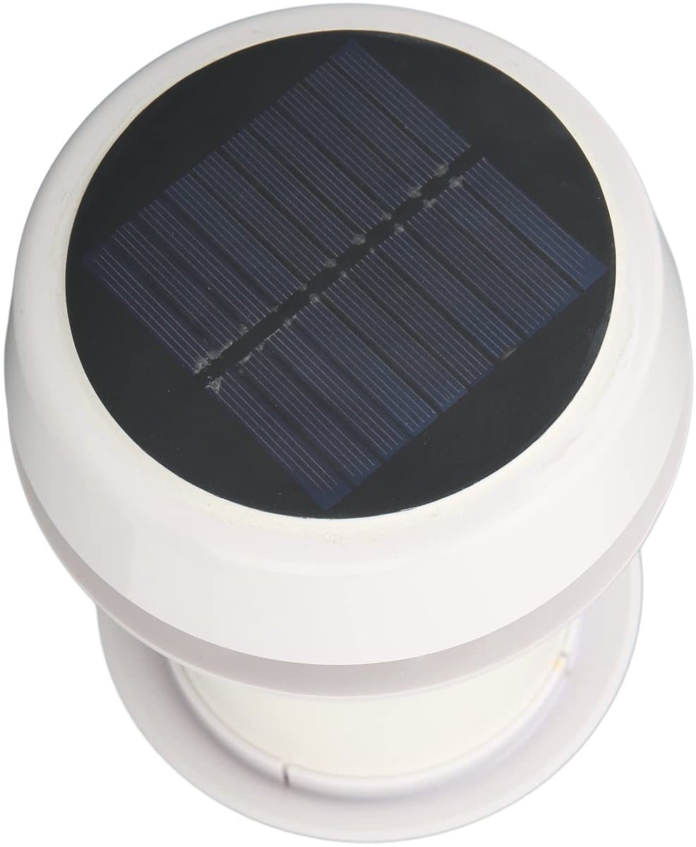 Dakafzuigventilator - Geruisloze Ventilatie - Zonne-energie - Zwart - Efficiënte Ventilator - Geschikt voor Campers Caravans Schepen — afbeelding 1