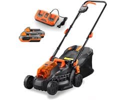 Florixa® Grasmaaier Accu - Grasmaaier Elektrisch - Grasmaaier Benzine - Grasmaaier Benzine Zelftrekkend - Zwart - 65cm x 43cm x 41cm; 14 kg