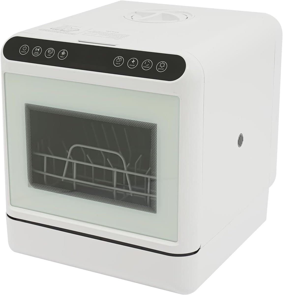 Mini vaatwasser - Tafelmodel vaatwasser - Snel servies reinigen - 4 wasprogramma's - 6 Liter tank - Wit — afbeelding 1
