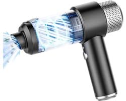 Draadloze handstofzuiger - Krachtige stofverwijdering met 16000 Pa - Draagbaar en lichtgewicht, oplaadbaar via USB, geschikt voor auto's, dierenharen, kantoren, huizen en keukens (zwart)