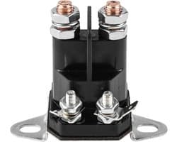 Startrelais 12V - Magneetschakelaar - Grasmaaier Onderhoud - 4-polige Aansluiting - 12 Volt - Zwart