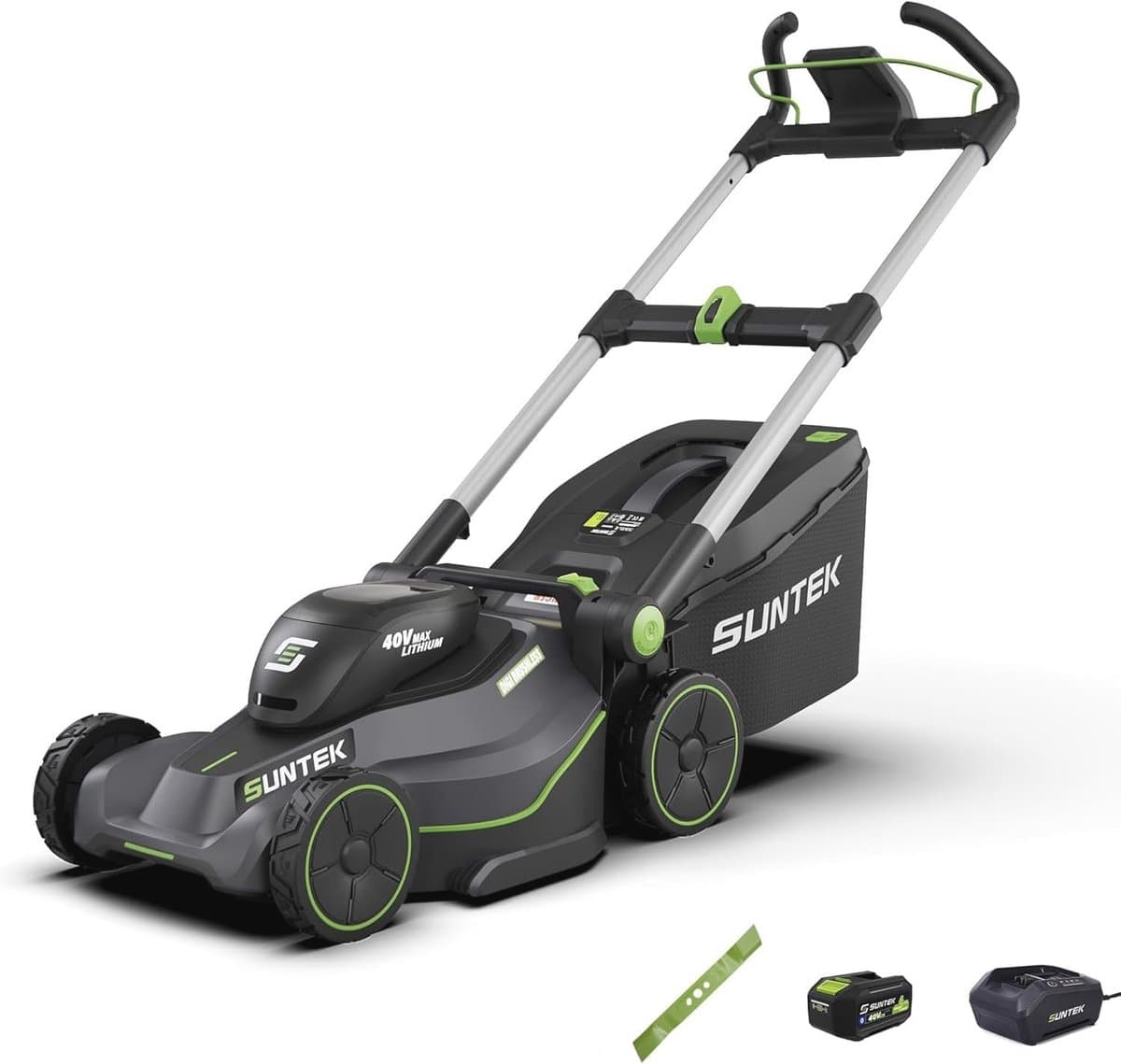40V Accu Grasmaaier - 43 cm - Digi-borstelloze Handgrasmaaier met 4,0 Ah Lithium-ion Accu - Inclusief Snellader en App-compatibel — afbeelding 1