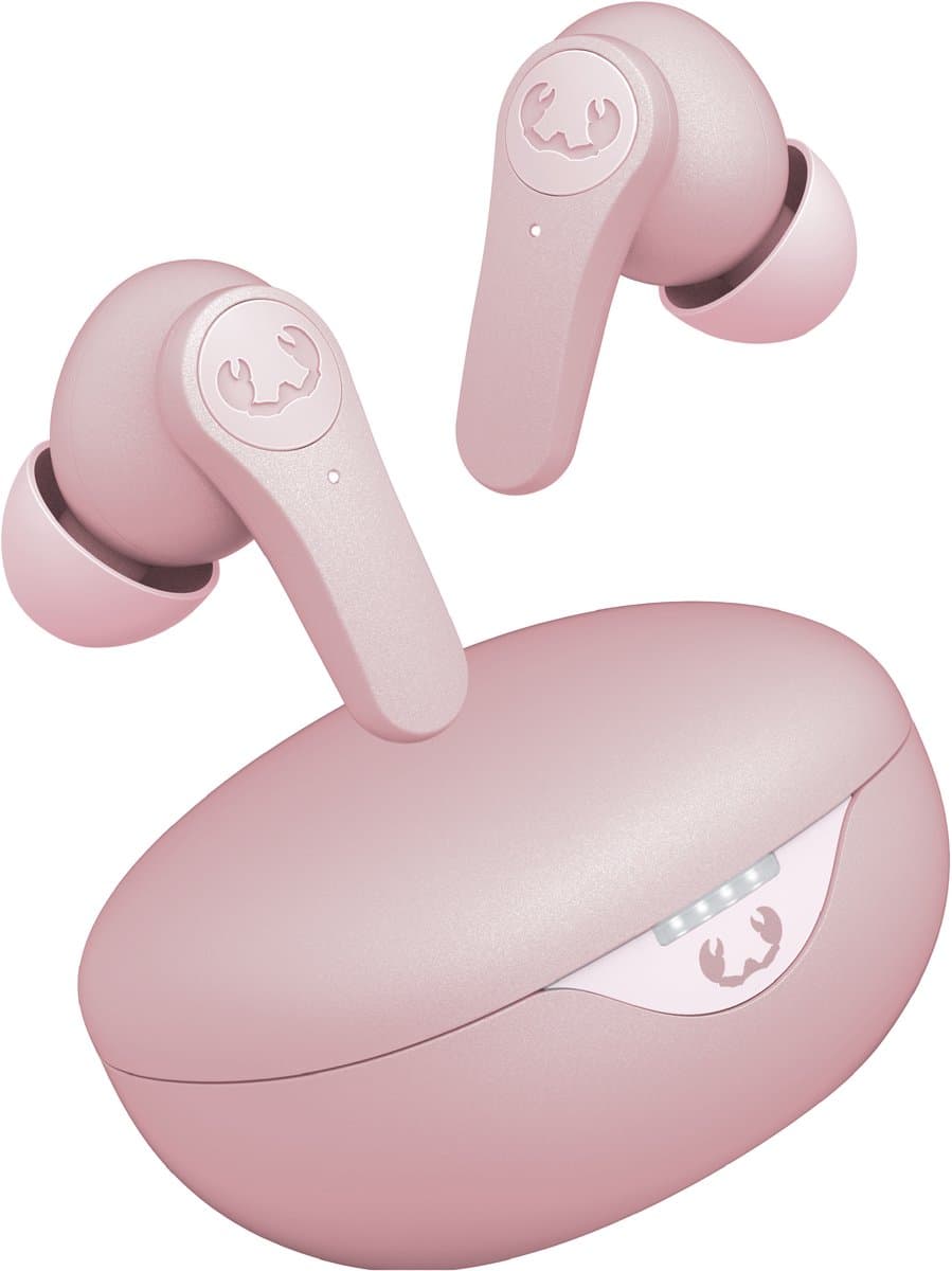 Fresh ’n Rebel Twins Rise - Draadloze Oordopjes met Noise Cancelling - Draadloos Opladen - 30 Uur Speelduur - Pastel Pink — afbeelding 1