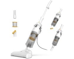 Krachtige 2-in-1 Stofzuiger met Kabel voor Alle Vloeren - Zakloos Systeem, HEPA Filtratie, Energieklasse A