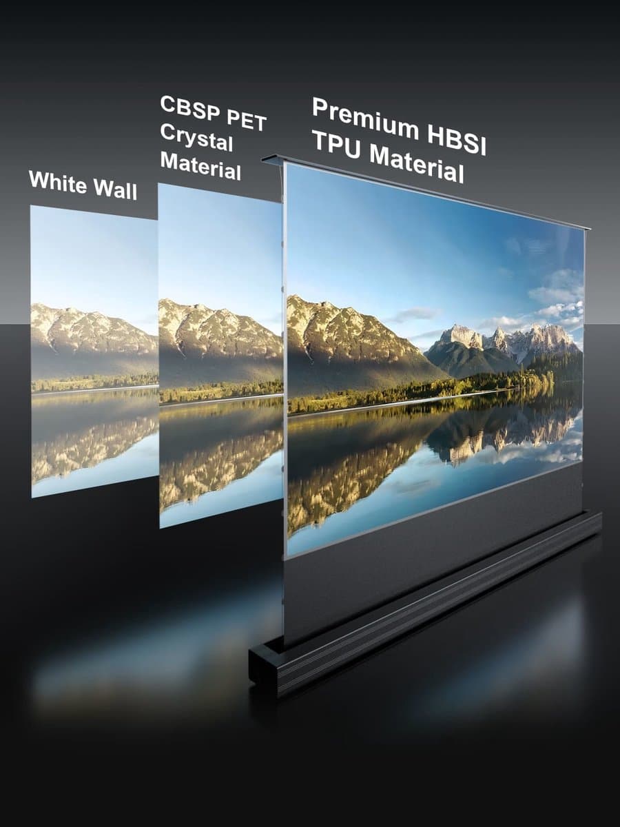 AWOL Vision vloer opstijgend home cinema ALR scherm, 120. — afbeelding 1