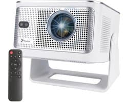 Beamer Draagbaar - 900 ANSI Lumen Full HD 1080p - LED Projector - 140 Inch Beeld - Android 14 Systeem - Voor Thuisbioscoop