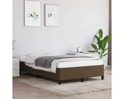 Bedframe, donkerbruin, 120 x 200 cm, gastenkamer, hotelbedframe, familiebed, bedframe voor slaapkamer, hotel, logeerkamer