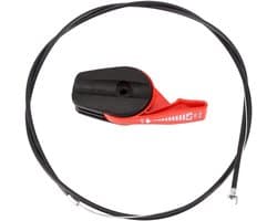 65 inch universele grasmaaier gaskabel schakelaar bediening tuinmachine montage gaskabel grasmaaier bedieningsschakelaar hendel kit voor elektrische benzine grasmaaiers (rood)