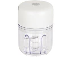 Elektrische Hakker - Mini Foodprocessor - Snel Ingrediënten Snijden - Draadloos en Oplaadbaar - Compact Formaat - Wit