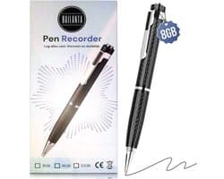 Bailanta® Voice Recorder Pen 8GB – Afluisterapparatuur – Balpen met Audio Recorder – Nederlandse Handleiding – MP3 Speler – USB - Dictafoon