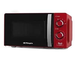 Magnetron met 20L inhoud - 6 niveaus, timer en ontdooiprogramma, 700W, rood