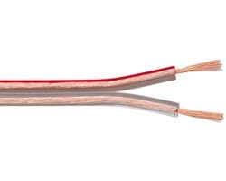Goobay Luidsprekerkabel transparant, 25 m rol, doorsnede 2 x 2,5 mm²
