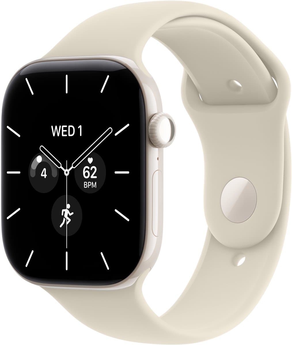 Apple Watch Series 12 - Wifi + 5G - 46 mm - Parelwit - S/M — afbeelding 1