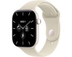 Apple Watch Series 12 - Wifi + 5G - 46 mm - Parelwit - S/M