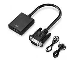 VGA naar HDMI Adapter 1080p met Audio Jack voor Oude PC Laptop en Beamer