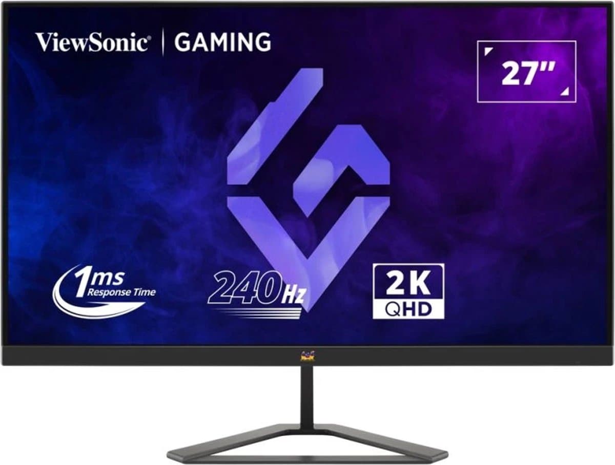 Viewsonic Monitor 27 Inches Vx2758A-2K-Pro-3 Ips Voor Pc En Laptop 2Xhdmi Dp 2K — afbeelding 1