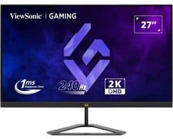Viewsonic Monitor 27 Inches Vx2758A-2K-Pro-3 Ips Voor Pc En Laptop 2Xhdmi Dp 2K