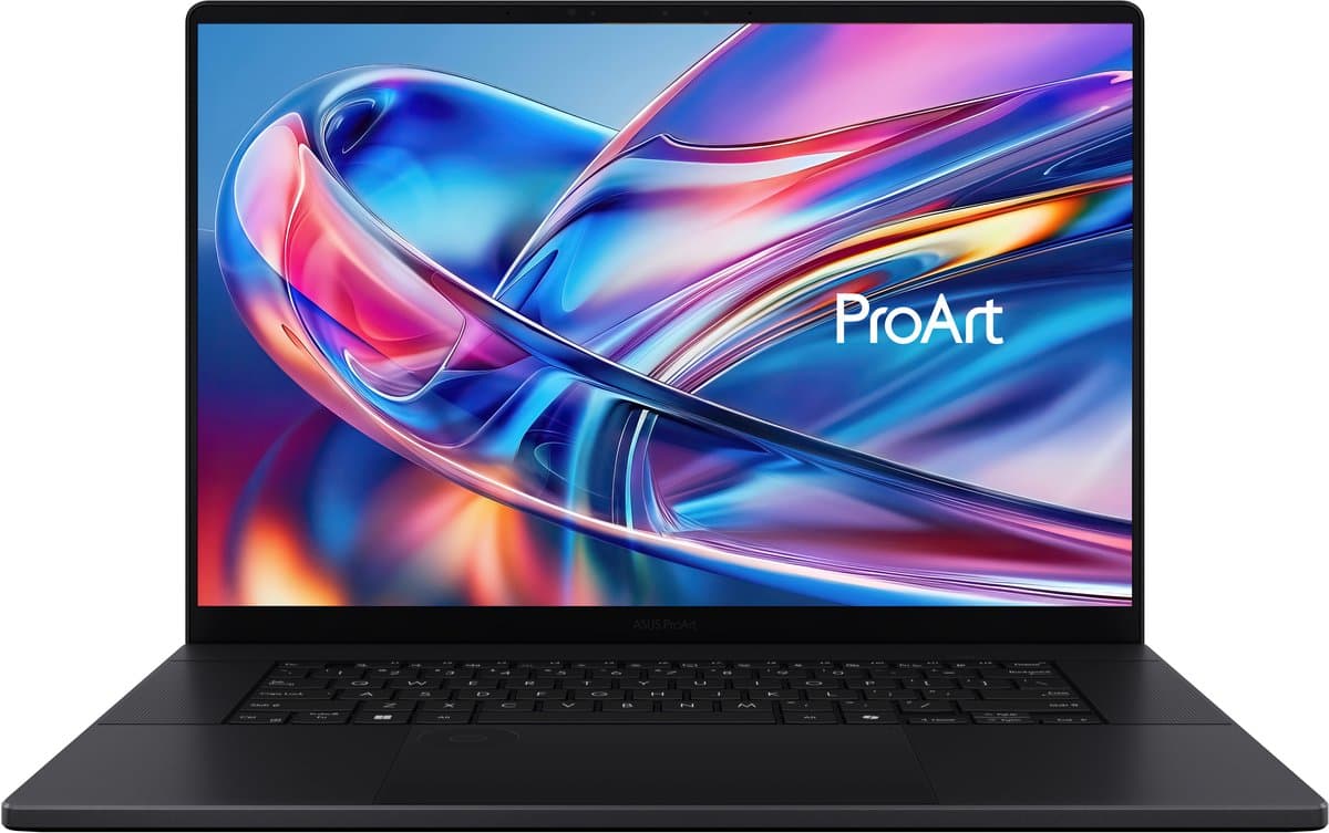 "ASUS ProArt P16 H7606WX-SE002X Copilot+ PC AMD Ryzen AI 9 HX 370 Laptop 40,6 cm (16"") Touchscreen WQUXGA 64 GB LPDDR5x-SDRAM 4 TB SSD NVIDIA GeForce RTX 5090 Wi-Fi 7 (802.11be) Windows 11 Pro Nederlands Zwart" — afbeelding 1