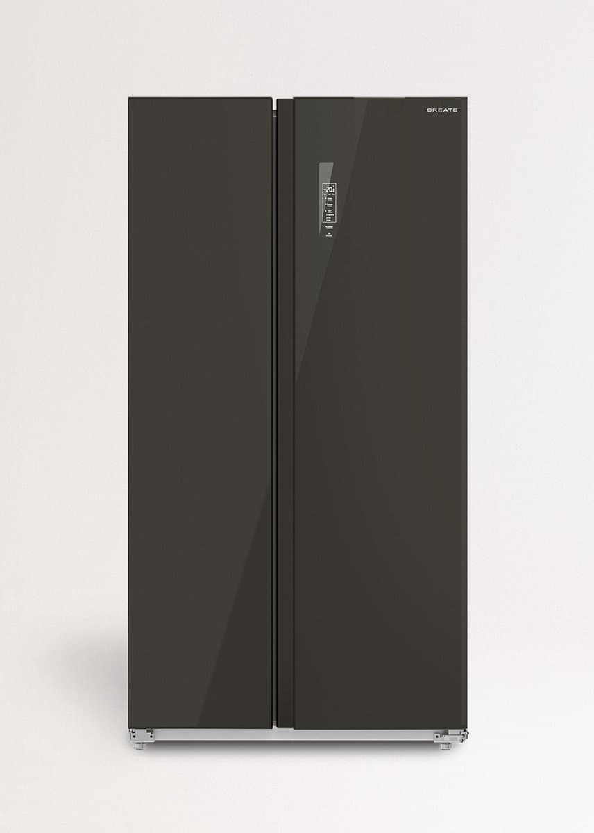 CREATE FRIDGE STUDIO SIDE BY SIDE 550 - Amerikaanse koelkast - Zwart — afbeelding 1