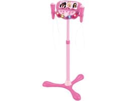 Barbie Verstelbare Standaard met 2 Microfoons met Stemeffecten, Verlichting, Luidspreker, Bluetooth