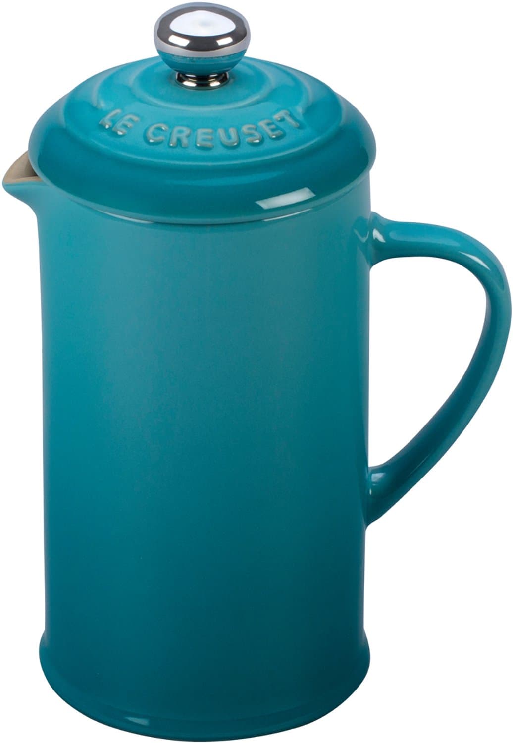 LE CREUSET - Aardewerk - Koffiepot met pers Caribbean Blue — afbeelding 1