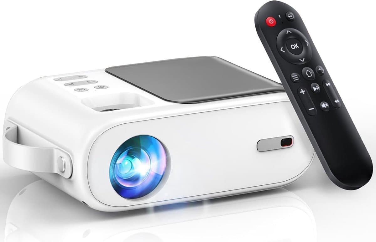 DailySupplies® Mini Beamer - Mini Projector - Mini Beamer Smartphone - Wit — afbeelding 1