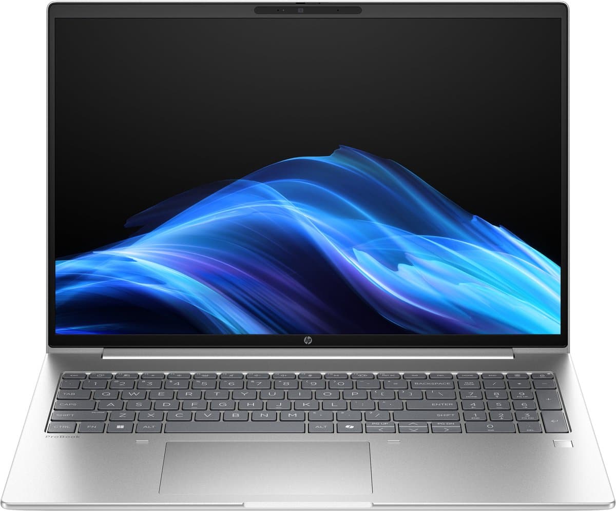 HP ProBook 4 G1i AI PC Intel Core Ultra 5 225U Laptop 40,6 cm (16") WUXGA 16 GB DDR5-SDRAM 512 GB SSD Wi-Fi 6E QWERTY Gratis DOS Zilver 4jaar garantie next Business day — afbeelding 1