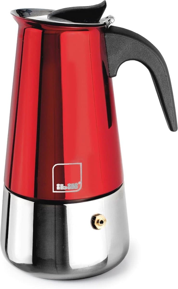 Espressomachine voor 10 kopjes, 460 ml, roestvrij staal, inductie geschikt — afbeelding 1